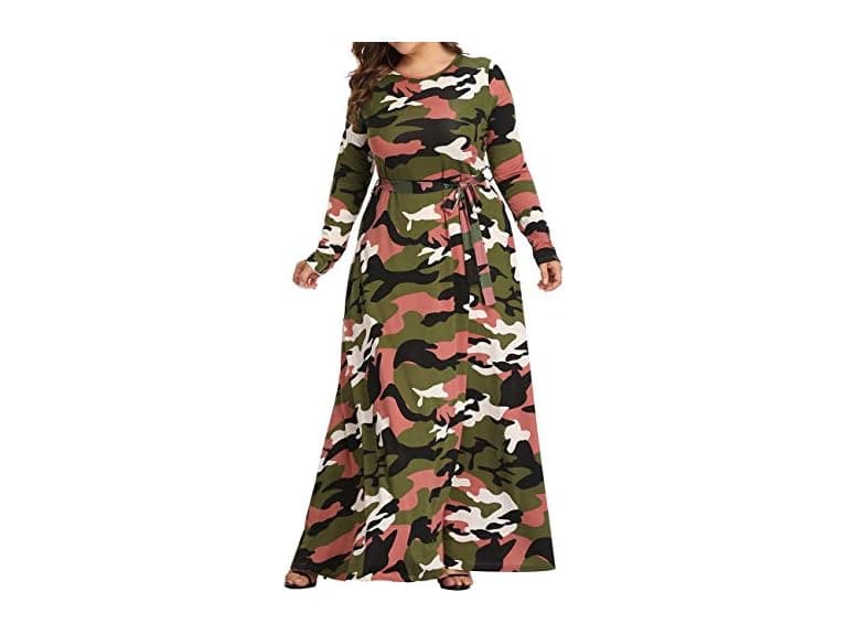Xugwlkj Women (3XL) Dresses Maxi Long Sleeve Dress - Image 1