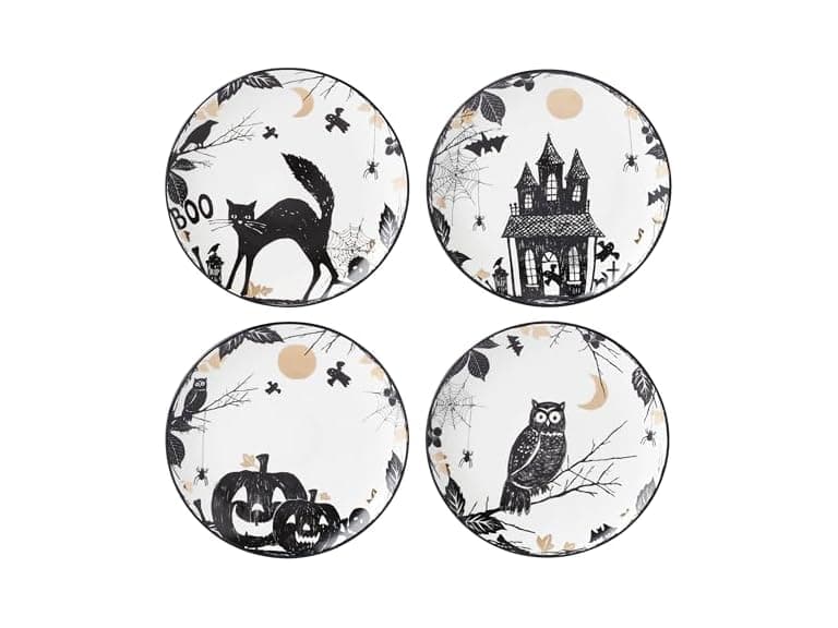 lenox Vintage Halloween Haunted Accent Plates - Image 1