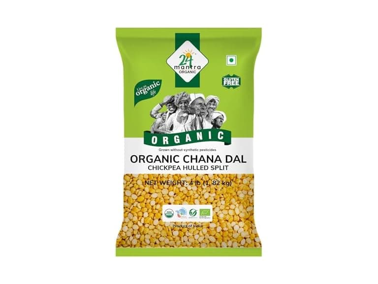 24 Mantra Organic Chana Dal 4 lb - Image 1