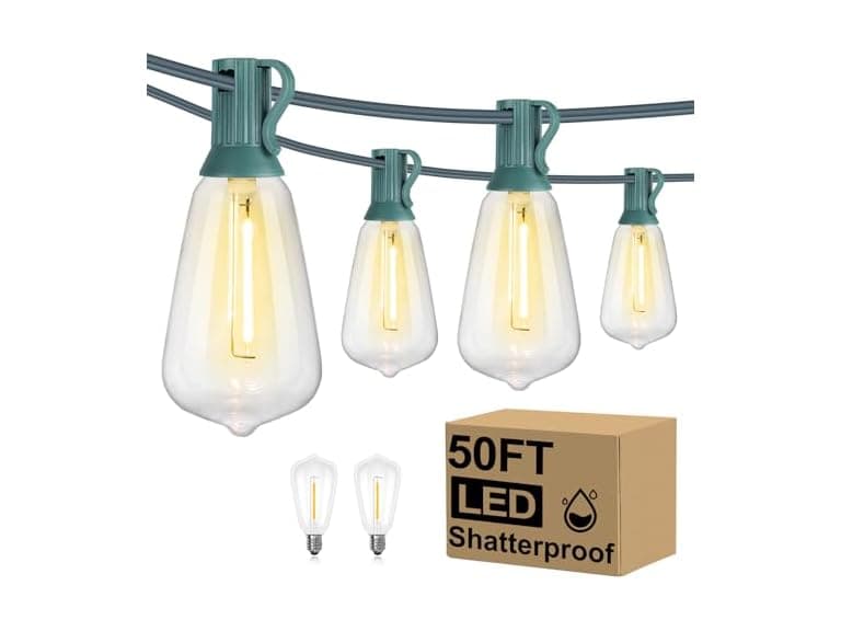 Brightever 50FT ST38 String Lights 2700K - Image 1