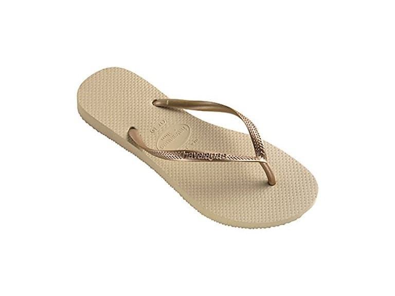 Havaianas Women's Flip Flop Sandals, Gold, 7 - Image 1