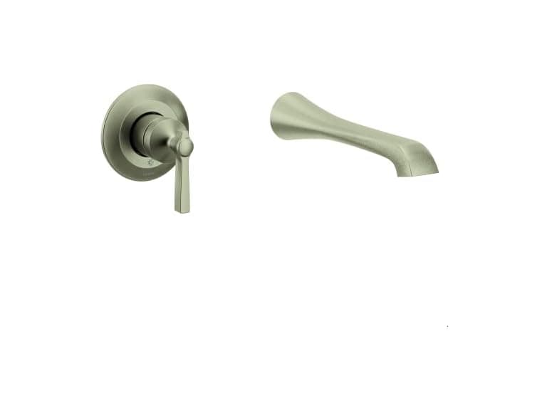 Moen Flara Nickel Single Handle Wall Mount Tub Filler - Image 1