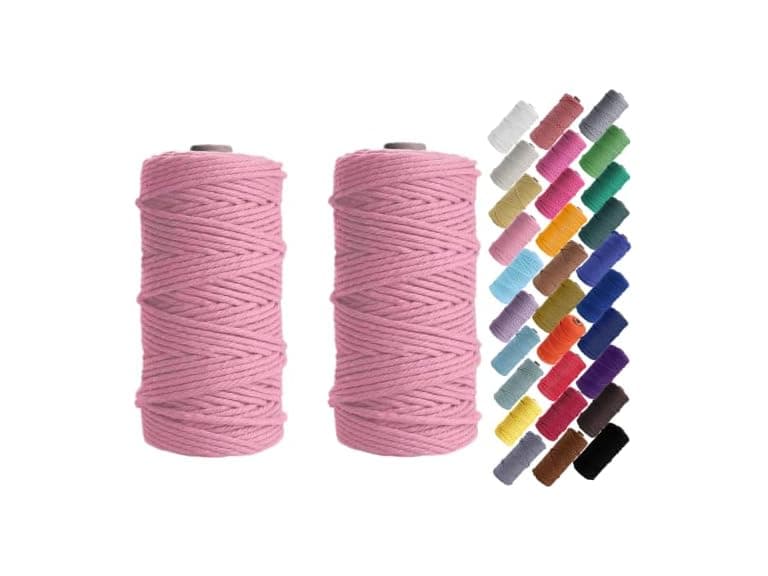 HAPYLY Macrame Cord Light Pink - Image 1