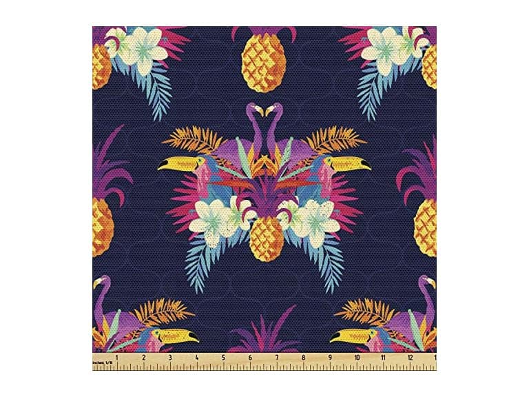 Ambesonne Tropical Fabric by The Yard - Image 1