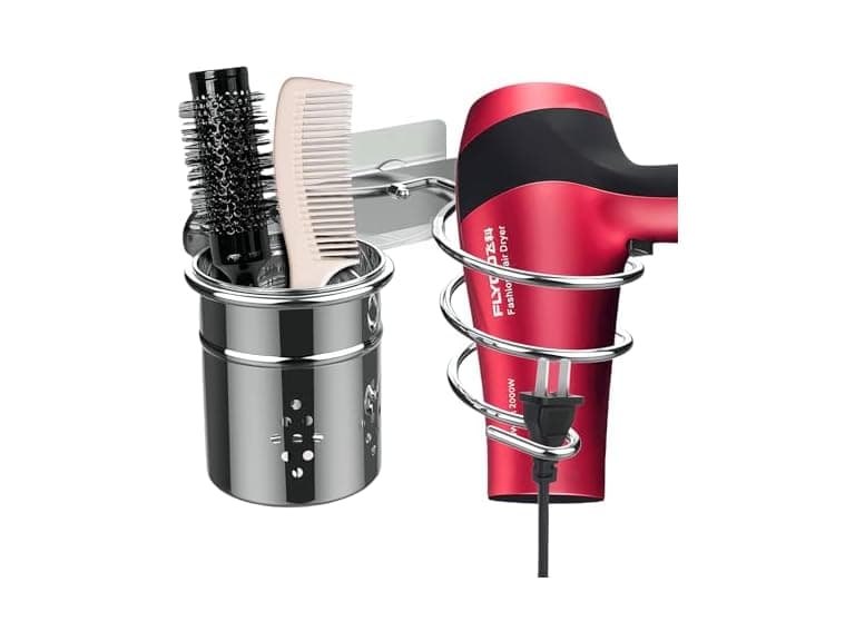 Hair Dryer Holder Wall Mount 2-Pack - Image 1