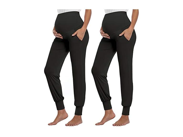 Amposh Women (S) Maternity Pants Stretchy Joggers - Image 1