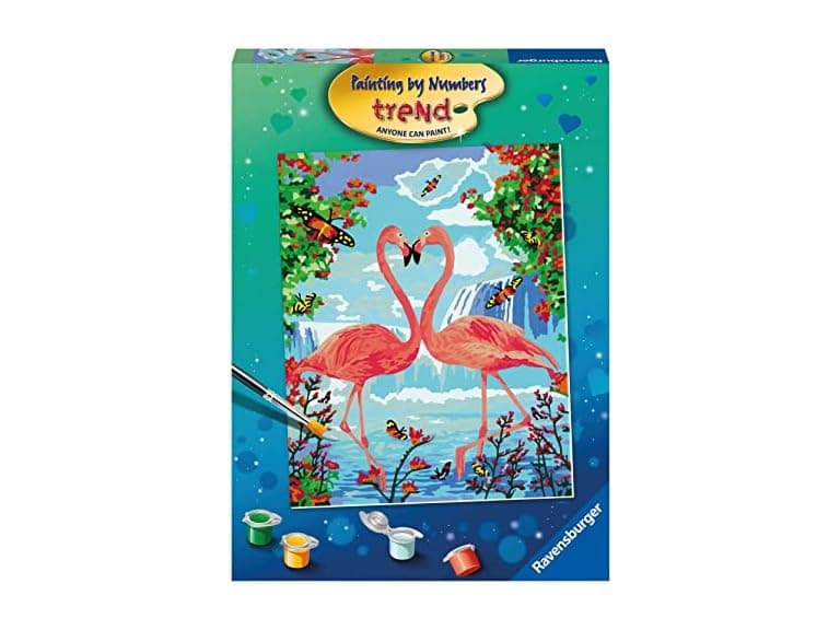 Ravensburger Flamingo Love Paint by Numbers Kit Up - Image 1