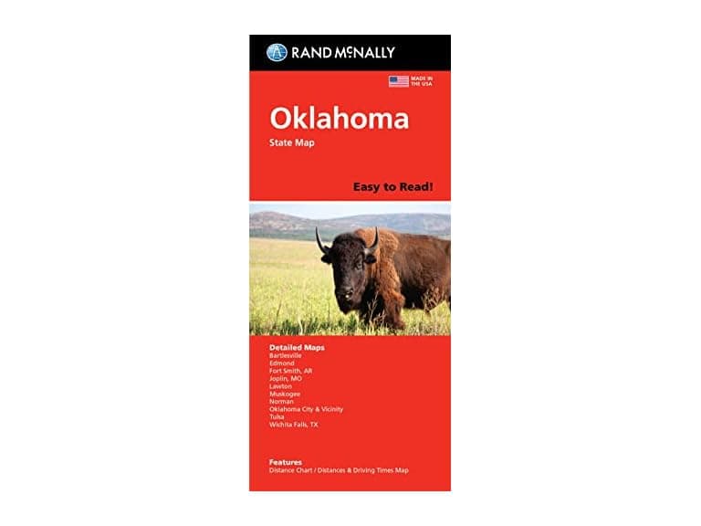 Rand McNally Easy To Read Folded Map: Oklahoma State Map - Image 1