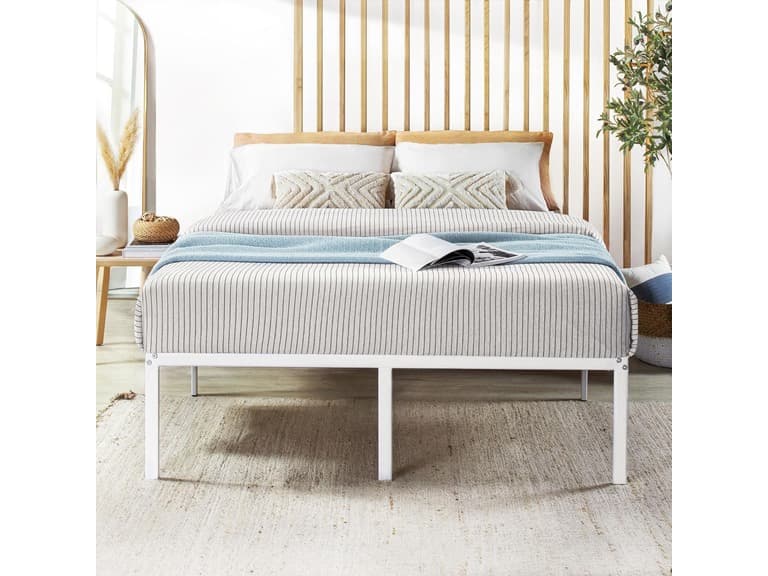 Best Price Mattress 18" Metal Platform Bed Frame, Queen - Image 1