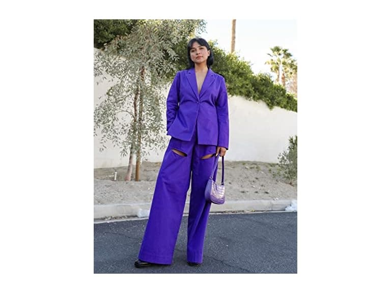 The Drop Heliotrope Thigh Cut-Out Wide - Image 1