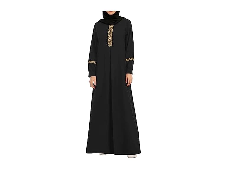 Abetteric Women (XL) Long Sleeve Ethnic Zip Hijabs - Image 1