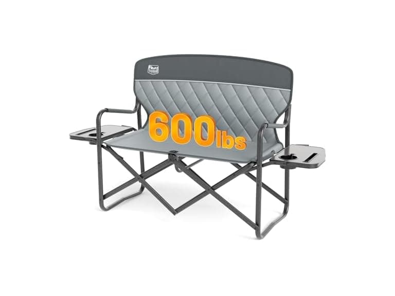 TIMBER RIDGE Grey Camping Loveseat - Image 1