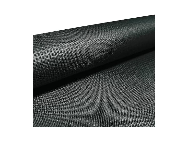 VIZALO 600D Polyester Fabric 58" Wide,Black, Grid Emboss - Image 1