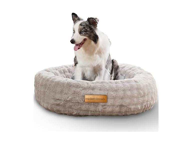 Modern Threads Calming Donut Dog Bed for Med - Image 1