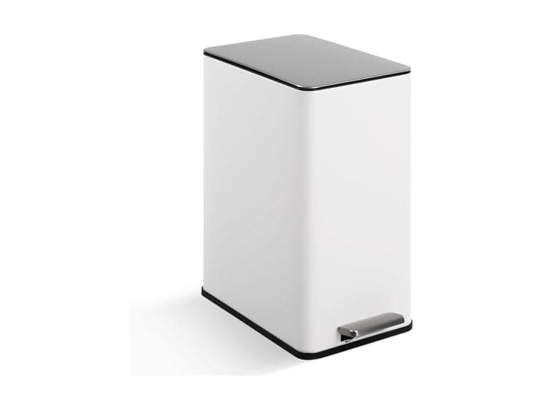 4 Gallon Slim Step Trash Can with Soft-Close Lid - Image 1