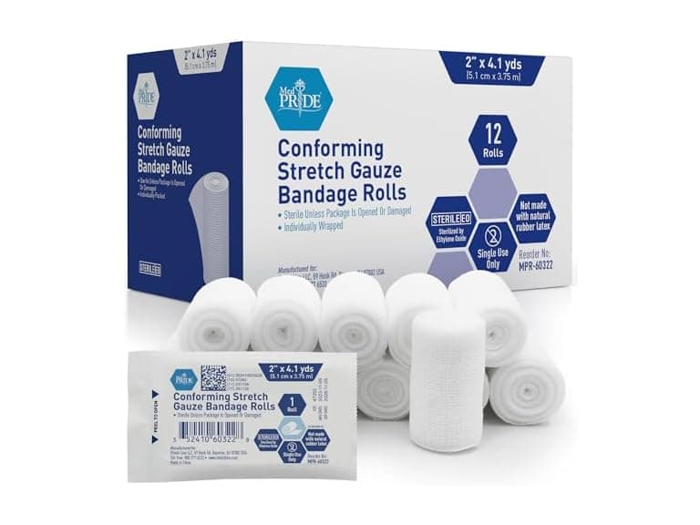 MED PRIDE Conforming Stretch Gauze Bandage - Image 1
