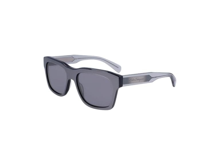 Ferragamo Unisex SF1087S 058 Sunglasses Metallic Grey - Image 1