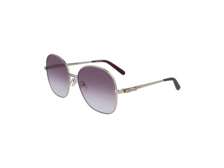 Ferragamo Unisex SF242S Sunglasses Light Gold - Image 1