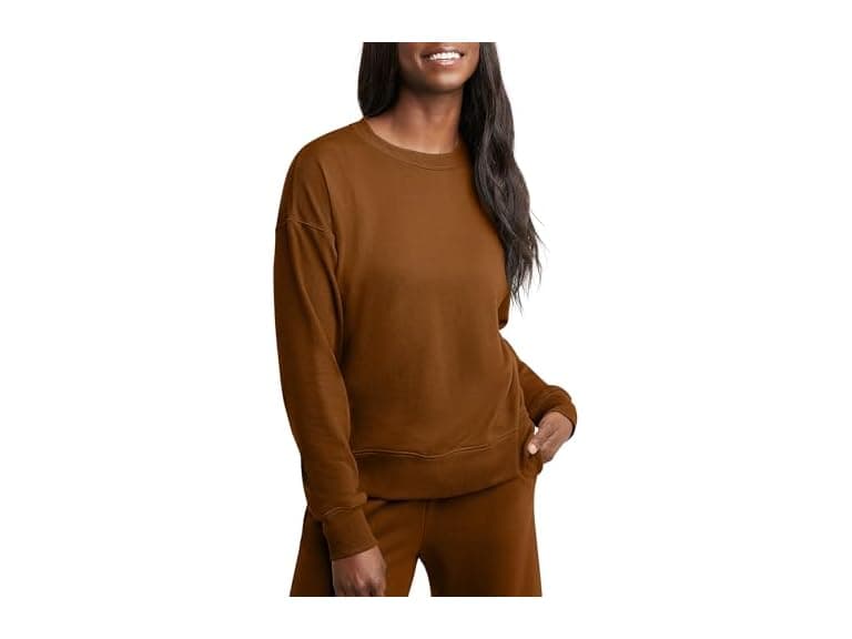 Hanes Women Originals French Terry Sweatshirt - Image 1