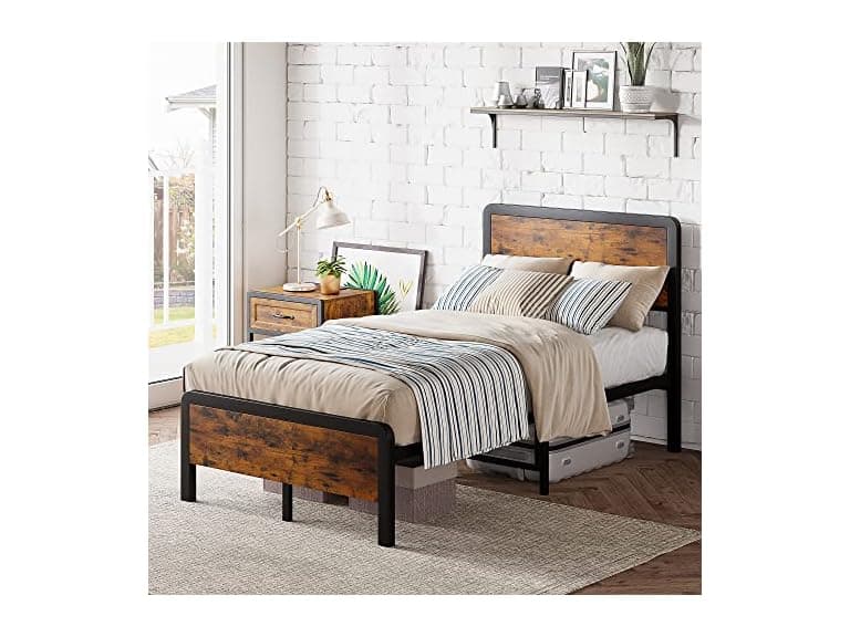 IDEALHOUSE Full Bed Frame with - Image 1