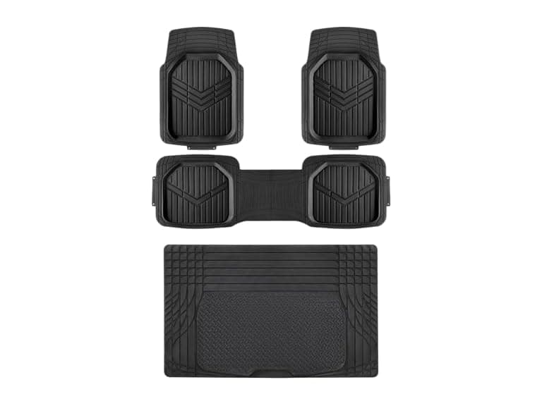 Amazon Basics 4-Piece Heavy Duty Anti-Slip Floor Mats - Image 1