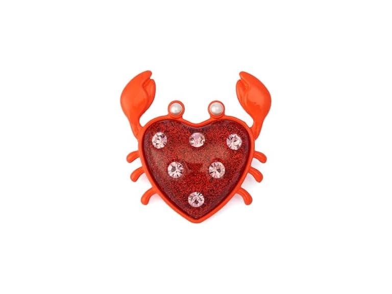 Betsey Johnson Women Jewelry Women's Crabby Brooch - Image 1