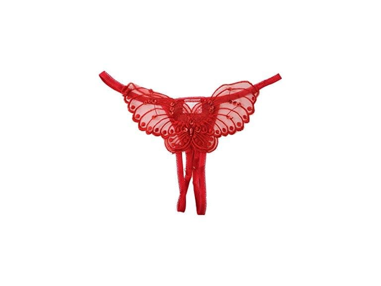 Flirtzy Sheer Butterfly Applique Crotch - Image 1