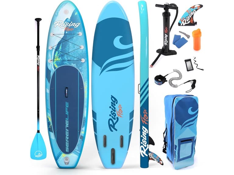 SereneLife Inflatable Stand Up Paddle Board 10'6" - Image 1