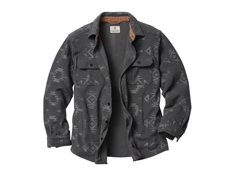 Legendary Whitetails Men (M) Shirt Charcoal Emboss - Image 1