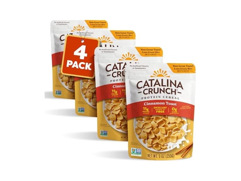 (4Pk) Catalina Crunch Protein Cereal Cinnamon Toast - Image 1