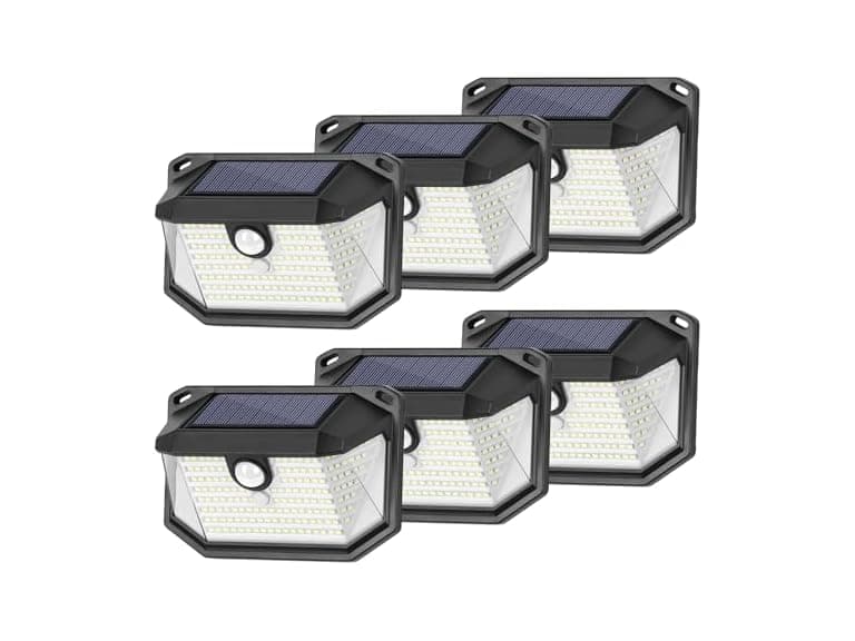 Brightever Solar Motion Sensor Wall Lights 6pk - Image 1