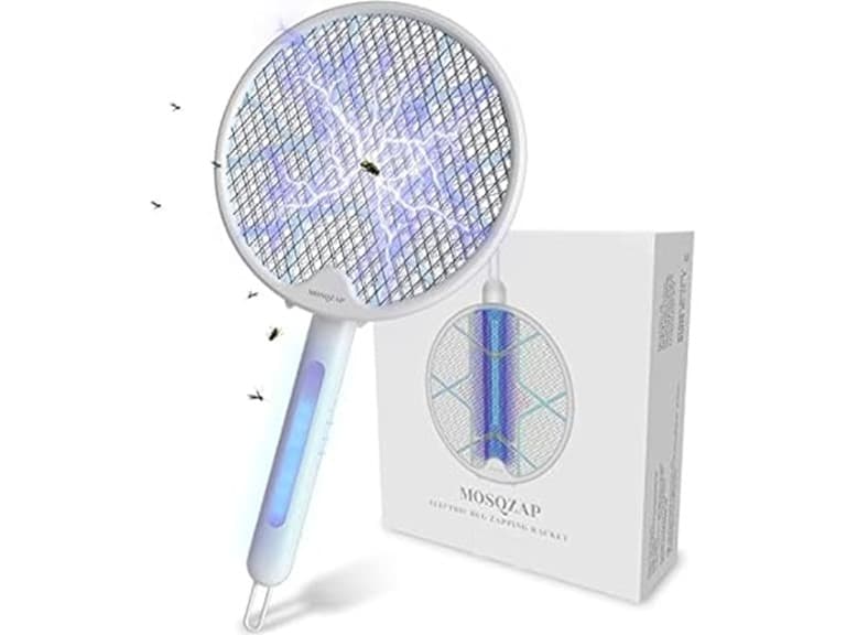 Mosqzap 2-in-1 Electric Bug Zap Racket + Lamp - Image 1