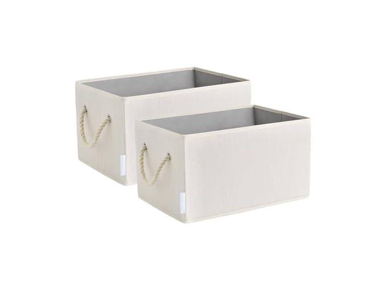 Suptinwear Storage Baskets Ivory White - Image 1