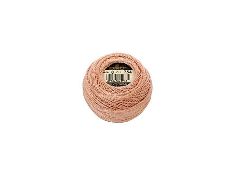 DMC Pearl Cotton Balls, Size 8, Light Peach - Image 1