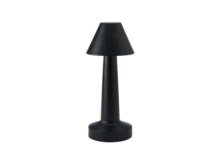 Elements Rechargeable LED Table Lamp Nine Inch Black - Image 1