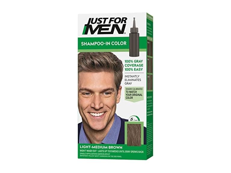 Just For Men Shampoo In Color Light Medium Brown - Image 1