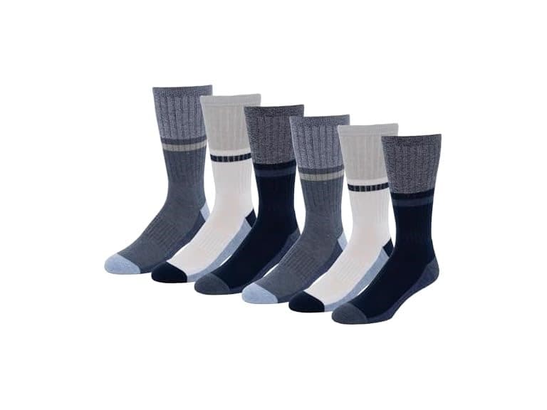 Amazon Essentials Men 6 Pairs Crew Sock - Image 1