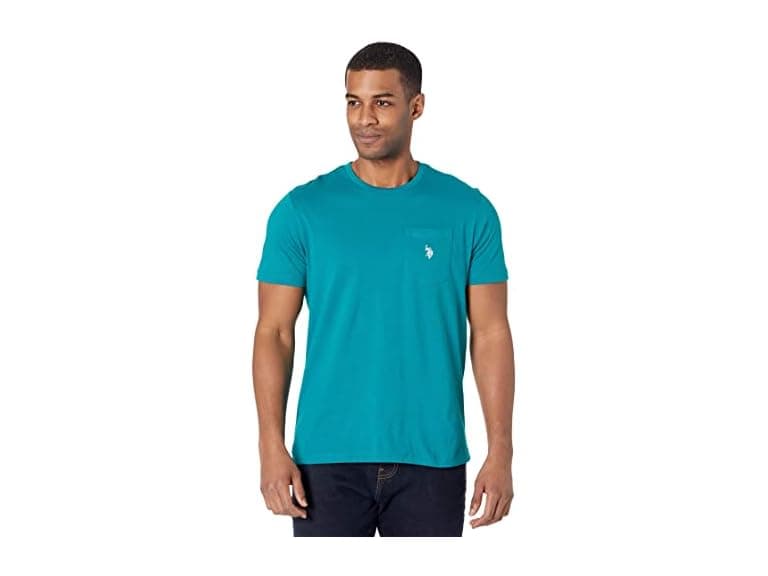 U.s. Polo Assn. Women (L) Solid Crew Neck T-shirt - Image 1