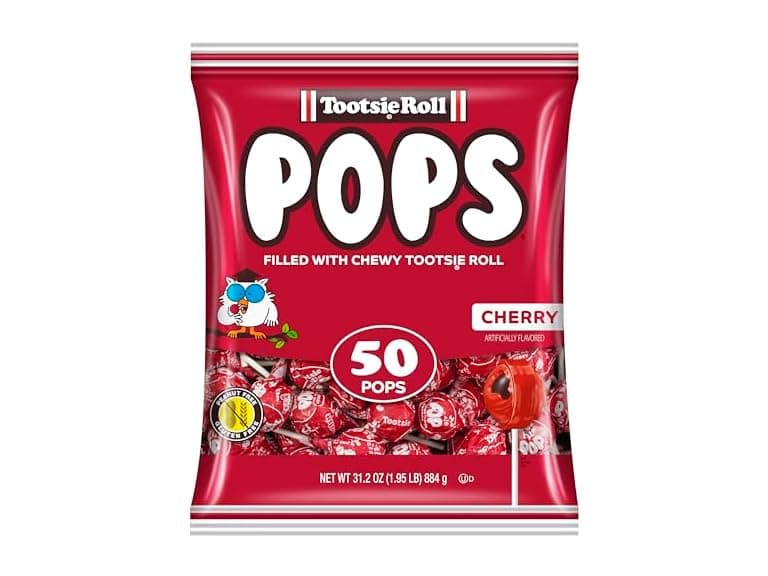 1PK Tootsie Pops Single Flavor Bag - Cherry - Image 1