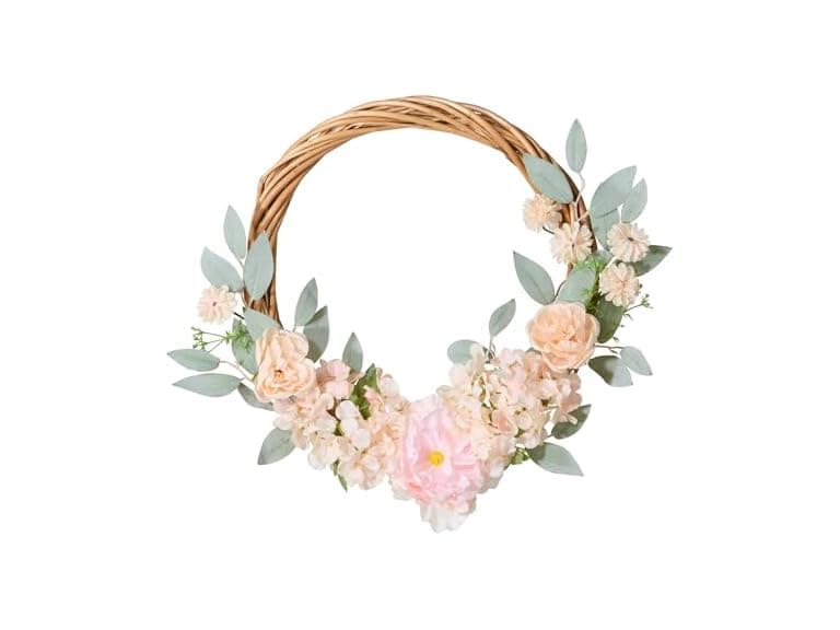 National Tree Company 19" Artificial Floral Wreath - Image 1