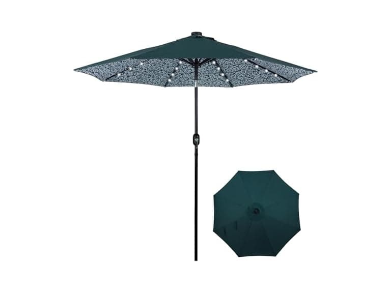 Backyard Expressions 9FT Solar Patio Umbrella - Image 1
