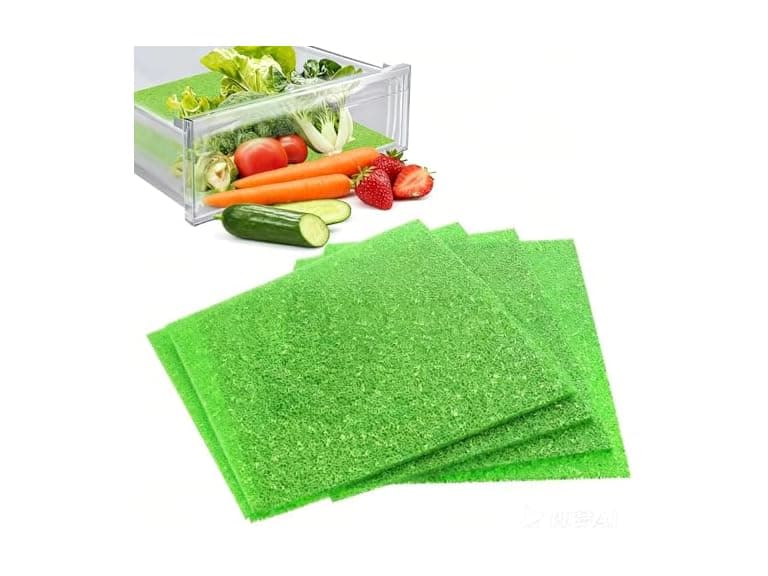 MAXTBEE 4 Pcs Fridge Drawer Liners - Image 1