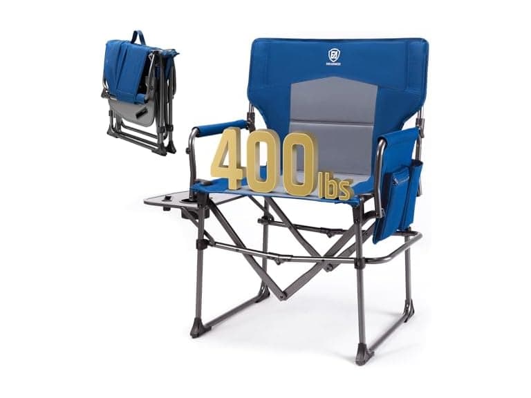 EVER ADVANCED Blue Camping Chair - Image 1