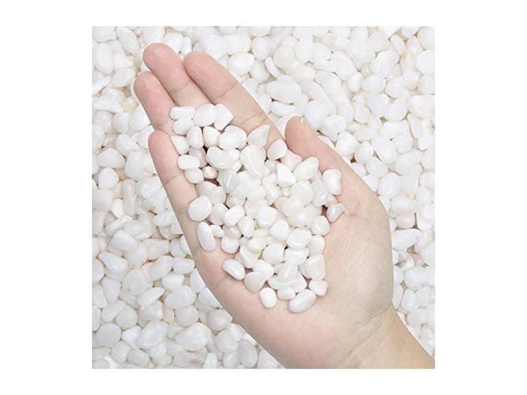 Decorative Outdoor White Pebbles - Image 1
