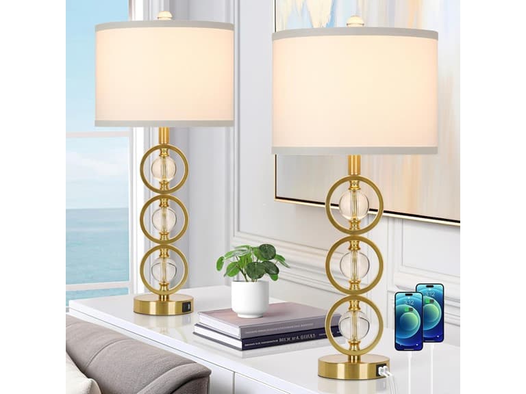 VerRon Set of 2 Modern Table Lamps - Image 1