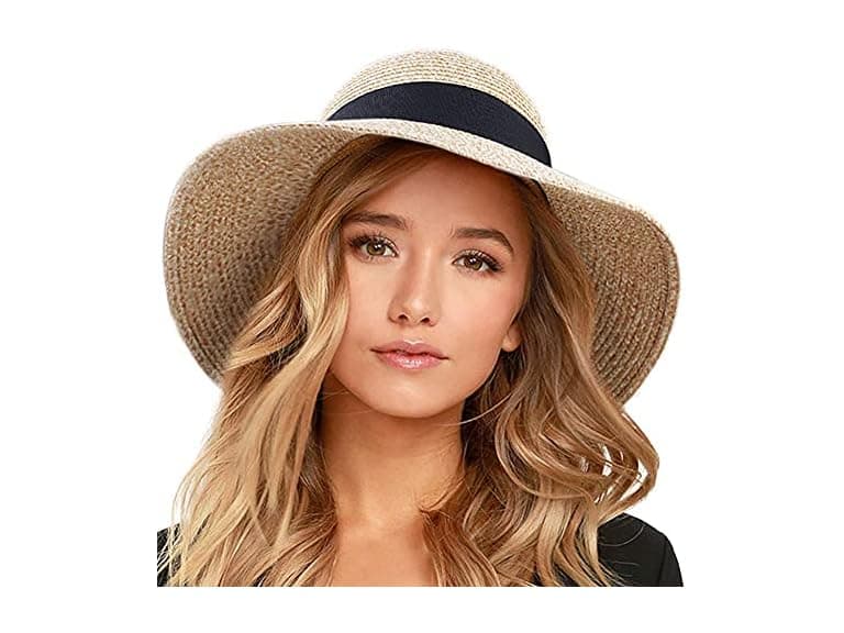 FURTALK Beach Sun Straw Hat UPF50 - Image 1