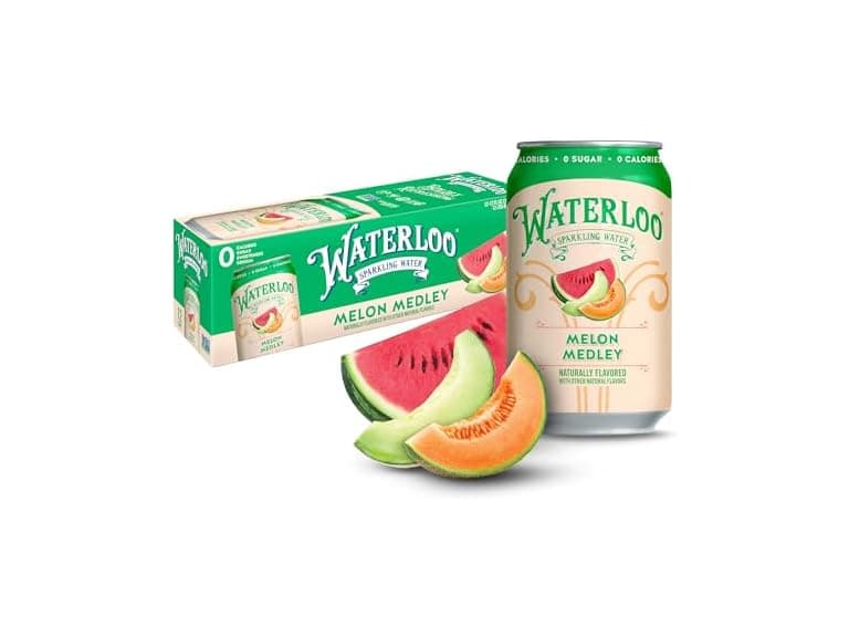 12PK Waterloo Sparkling Water, Melon Medley - Image 1