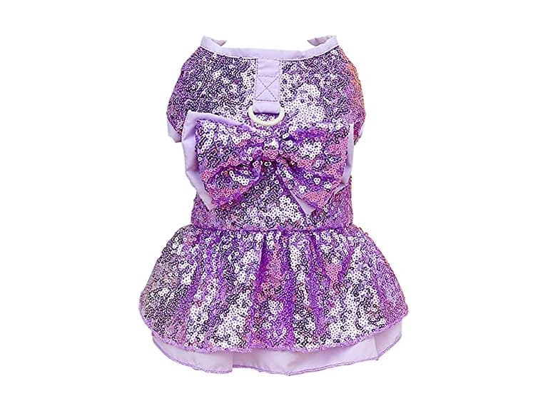 Tangpan Sequins Bow-Knot Pet Dance Dress Dog - Image 1