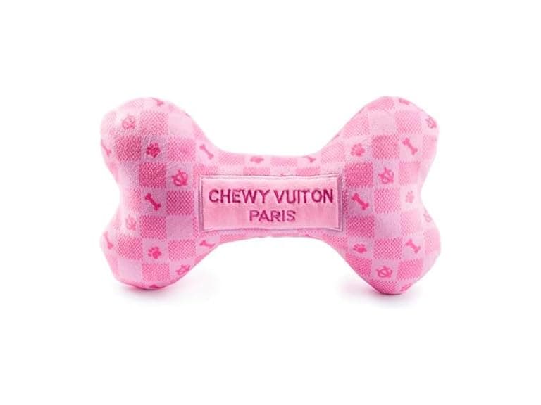 Haute Diggity Dog Chewy Vuiton Bone Plush Squ - Image 1