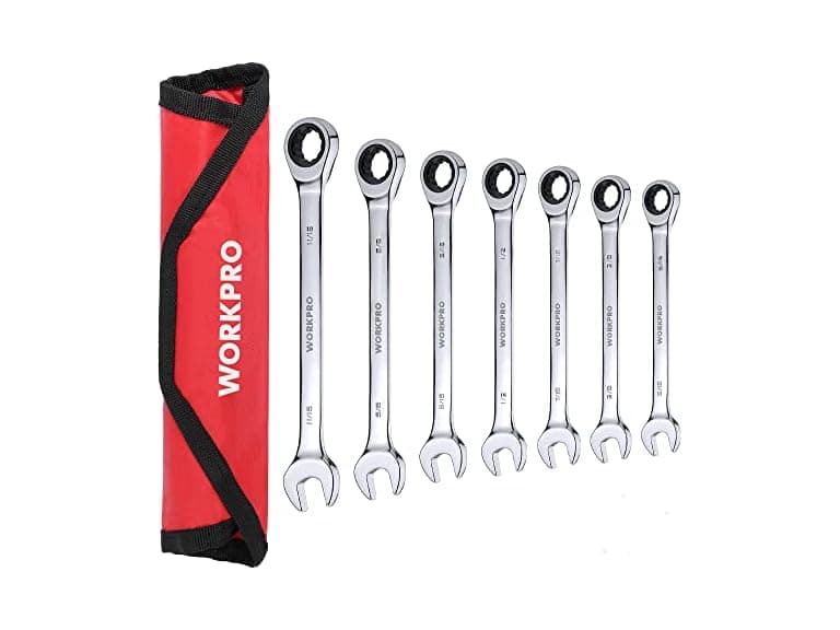 WORKPRO 7pc Ratchet Wrench Set SAE - Image 1